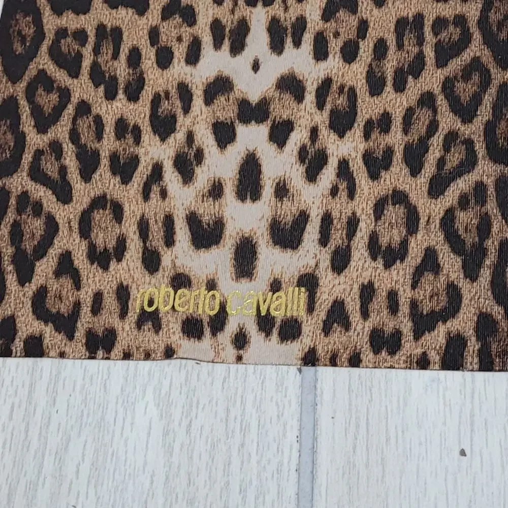 Roberto Cavalli Brown Unisex Eye Hard Glass Case And Towel
